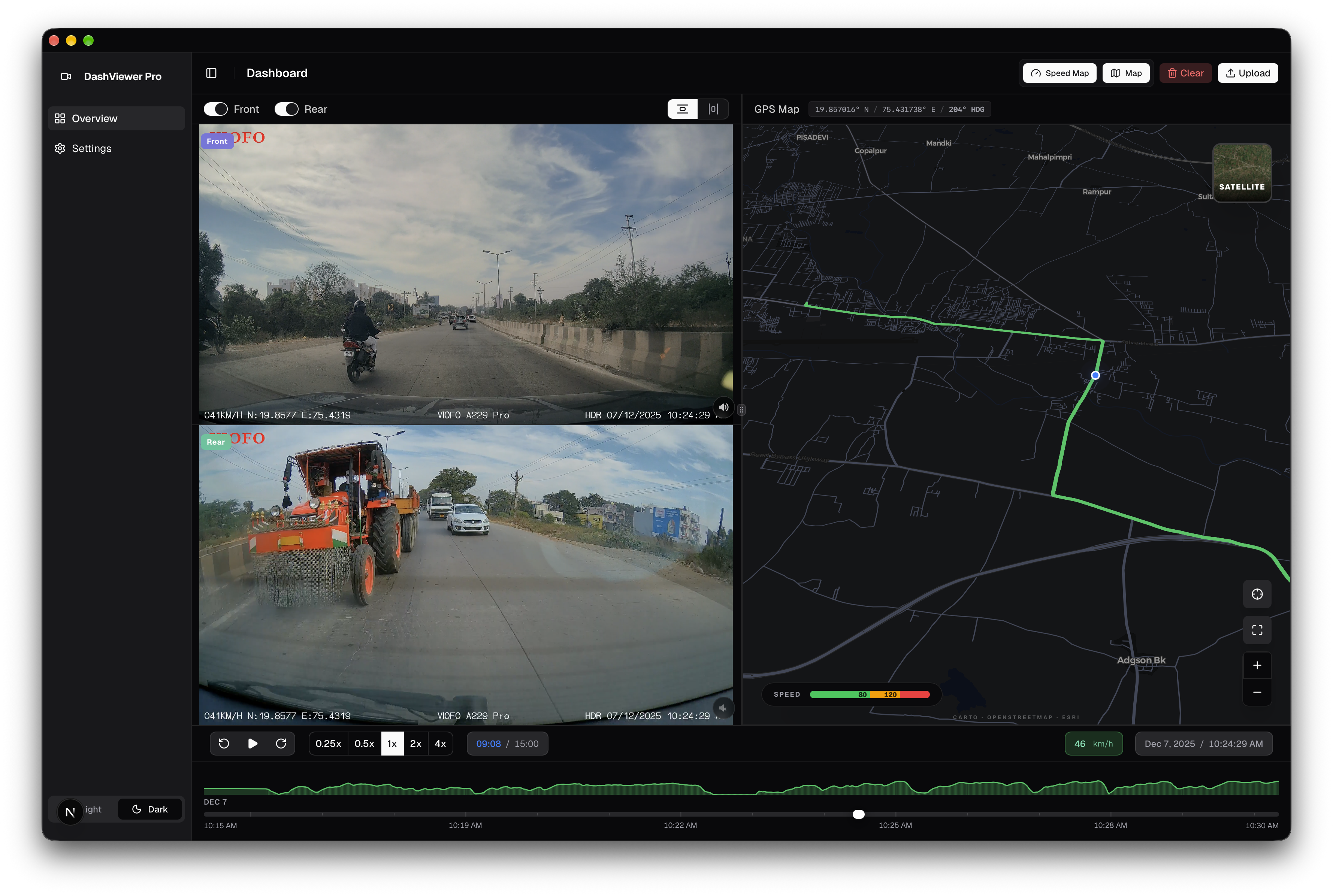 Speed & Route Heatmap