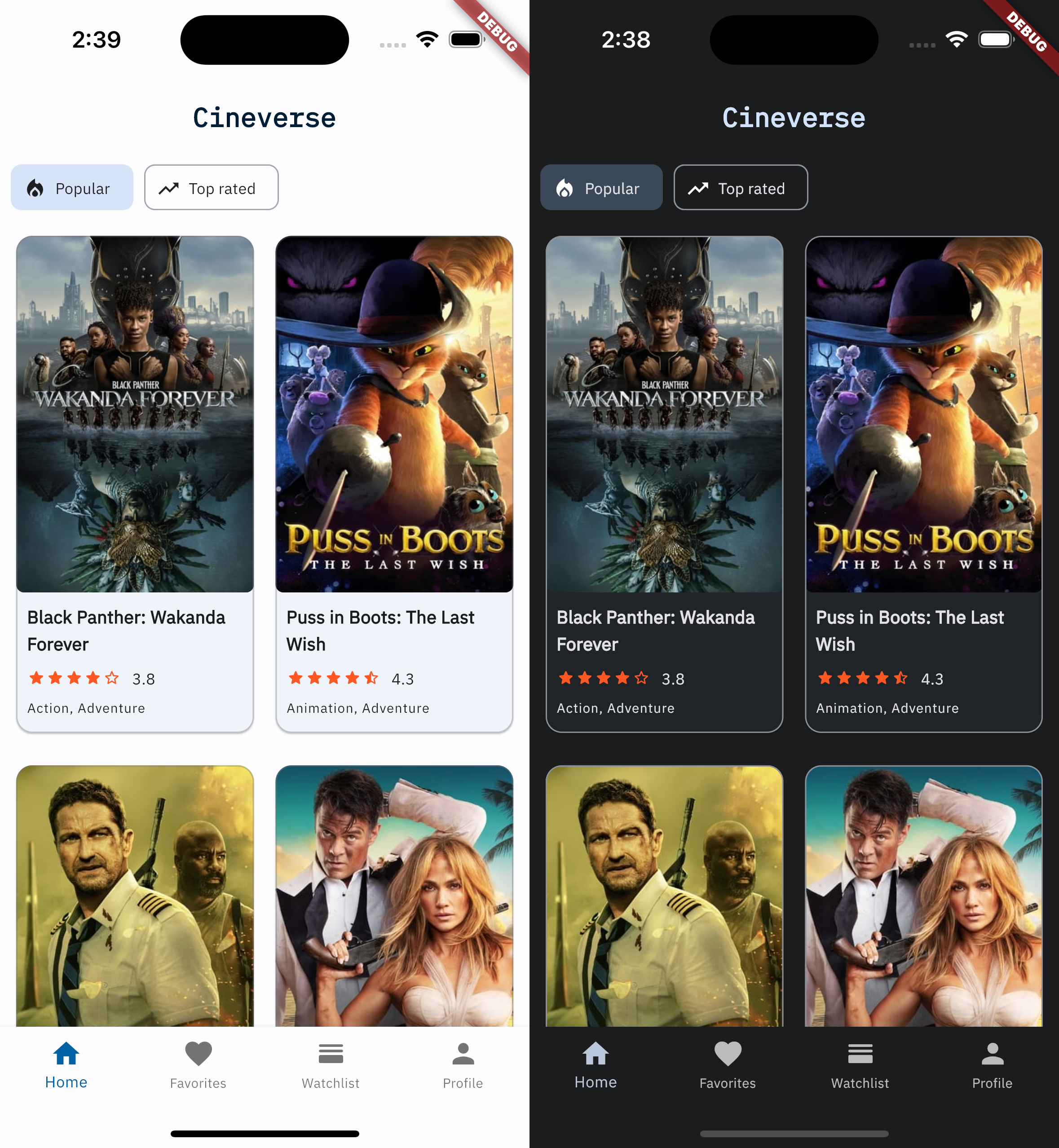 Flutter Movies App project image